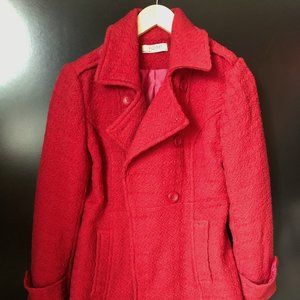 Romy Red Textured Coat
